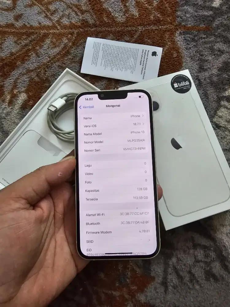 iPhone 13 128 Starlight 
BH 97%