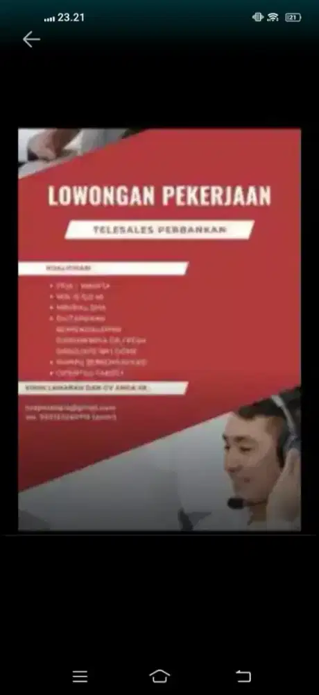 Telemarketing perbankan officer