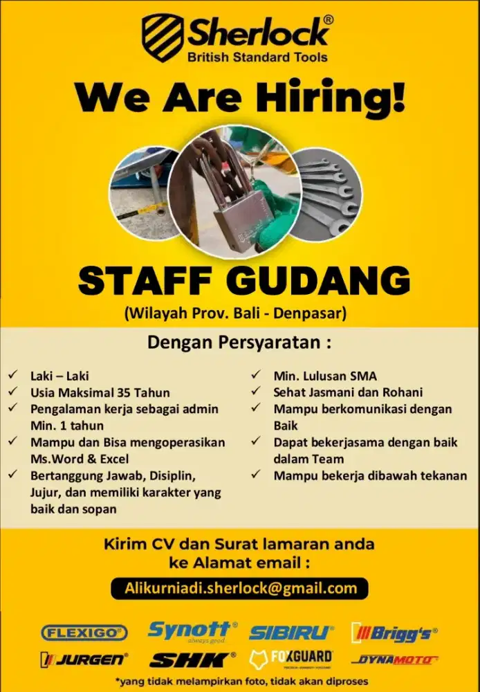 SALESMAN - STAFF GUDANG
