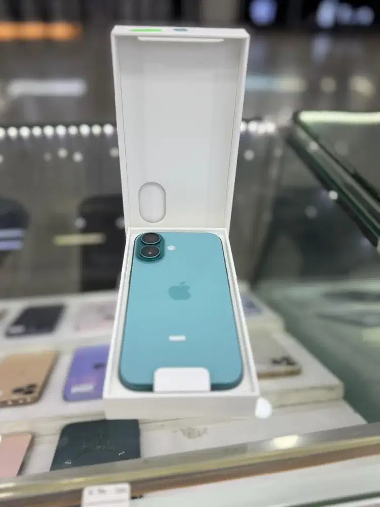 Iphone 16 128Gb Teal Garansi resmi iBox 1 tahun open box aja