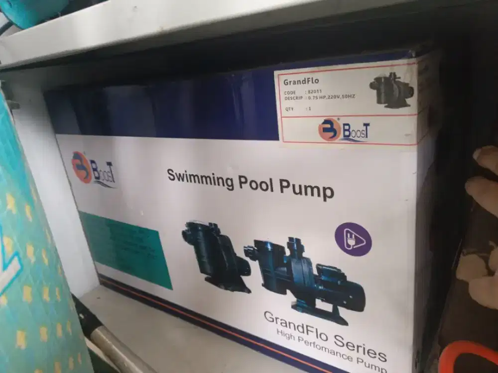 Mesin pompa kolam renang boost new