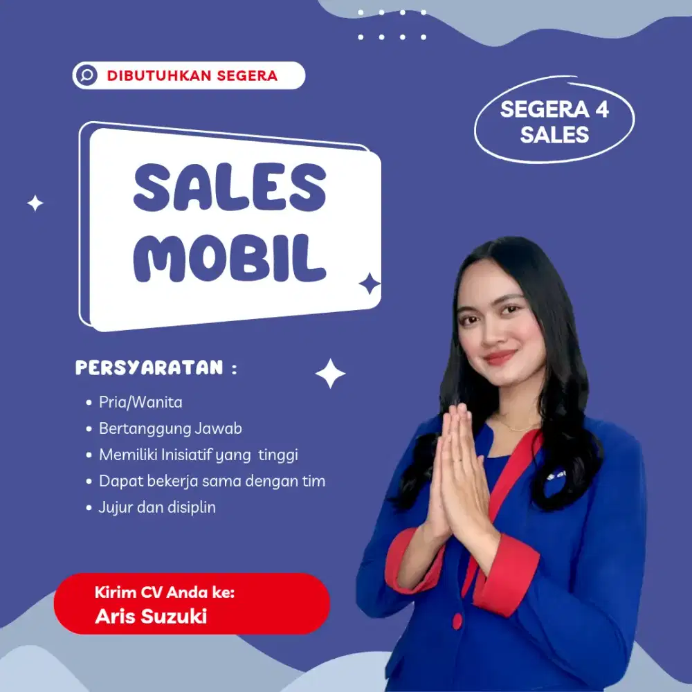 Lowongan sales mobil suzuki
