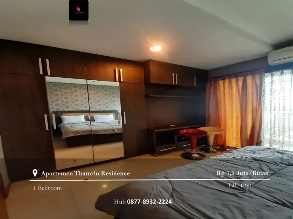 Disewakan Apartement Thamrin Residence 1BR Mid Floor Full Furnished