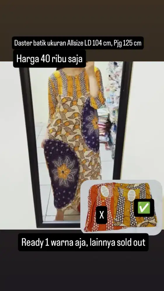 Daster batik longdress