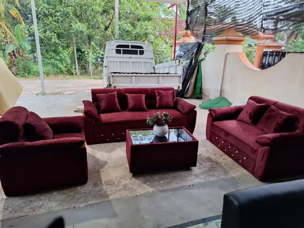 Sofa retro tangan dacron