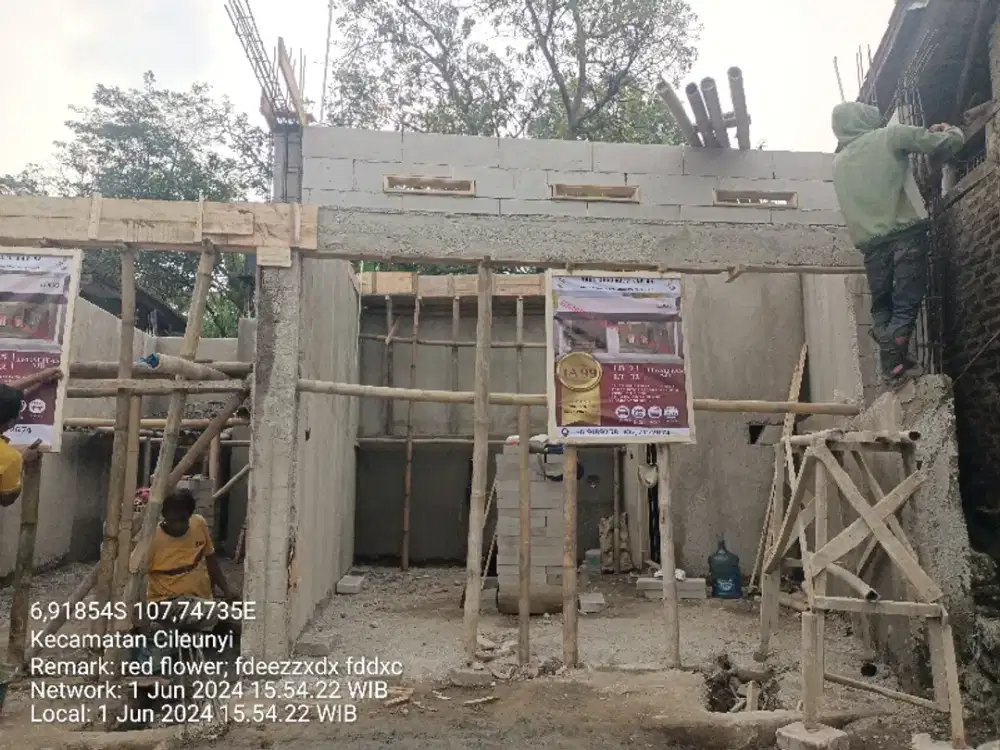 Jual Ruko Lagi Tahap pembangunan lokasi jln Sukamaju Desa Cimekar