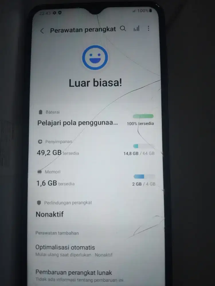 Jual santai BU samsung galaxy m12 ram 4 internal 64 Fullset