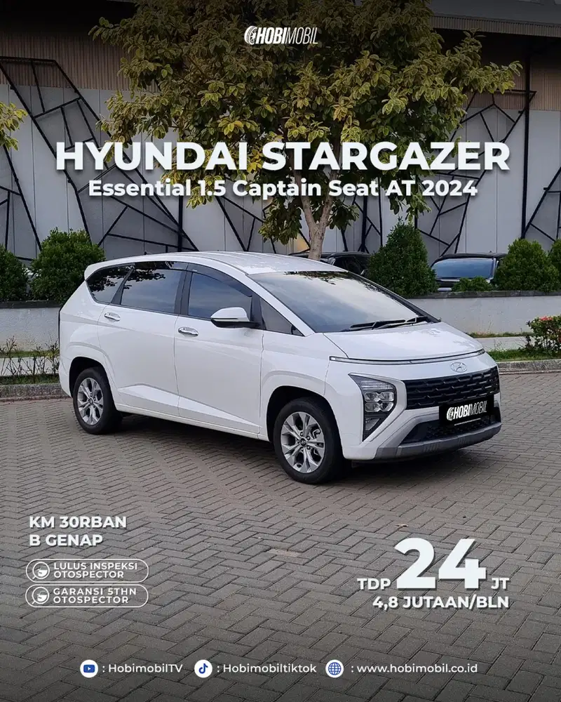 Garansi mesin 5thn stargazer trend Essential captain seat 2024