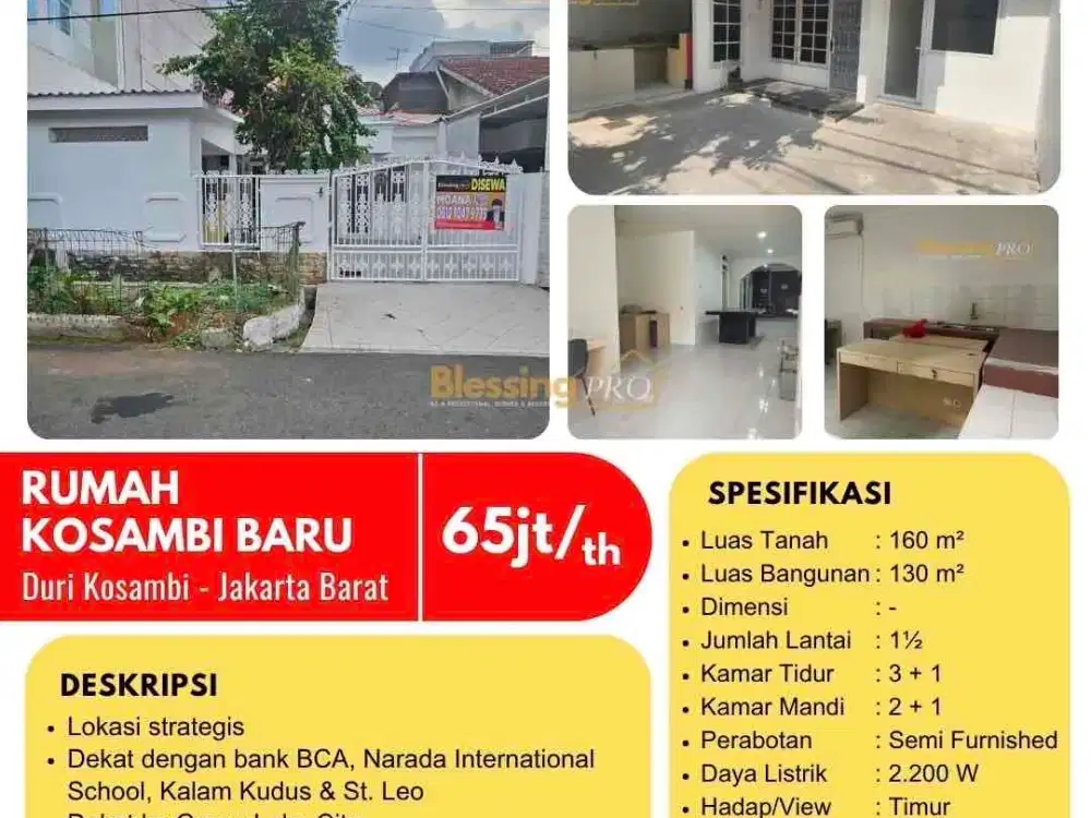 Disewakan Rumah Kosambi Baru