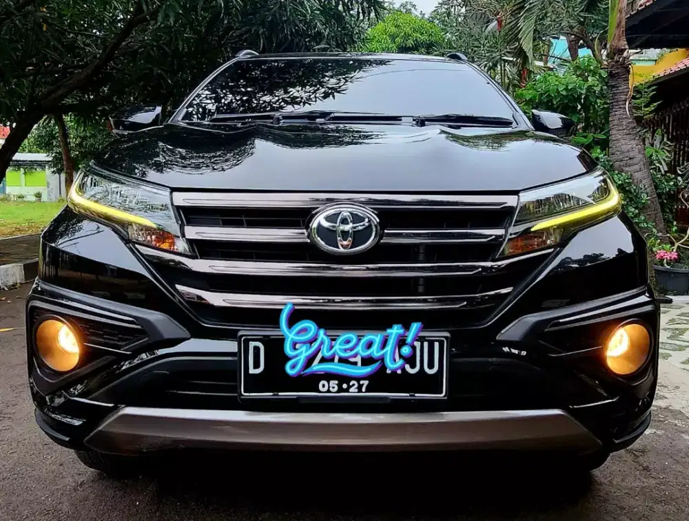JUAL SEGERA : TOYOTA RUST 1.5 GR A/T TH 2022, KM 18000, WARNA HITAM