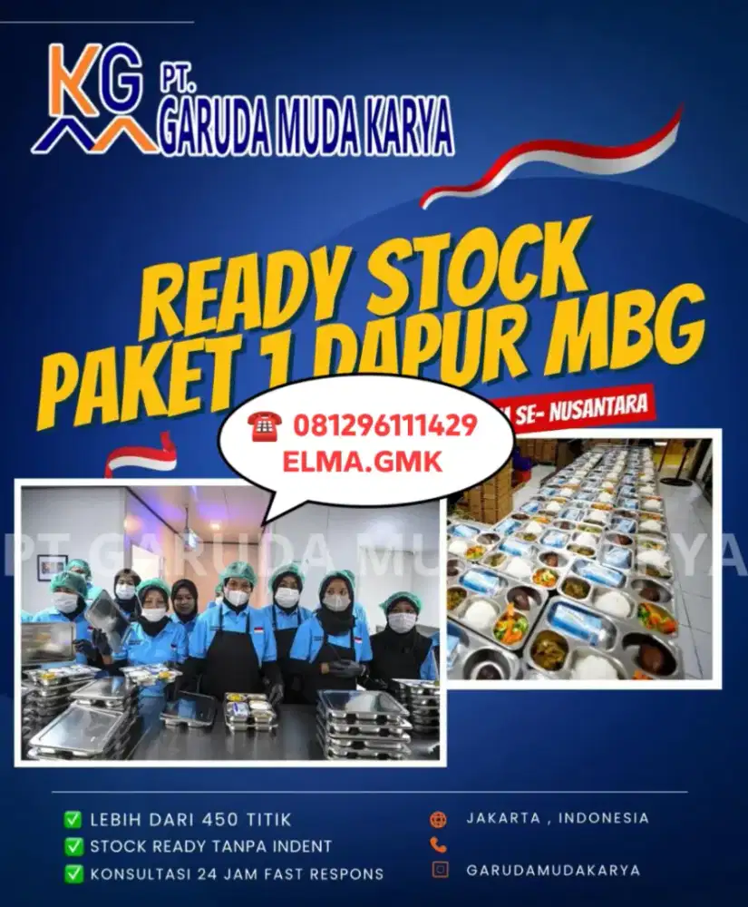 Suplier kitchen equipment MBG & perlengkapan MBG lainnya