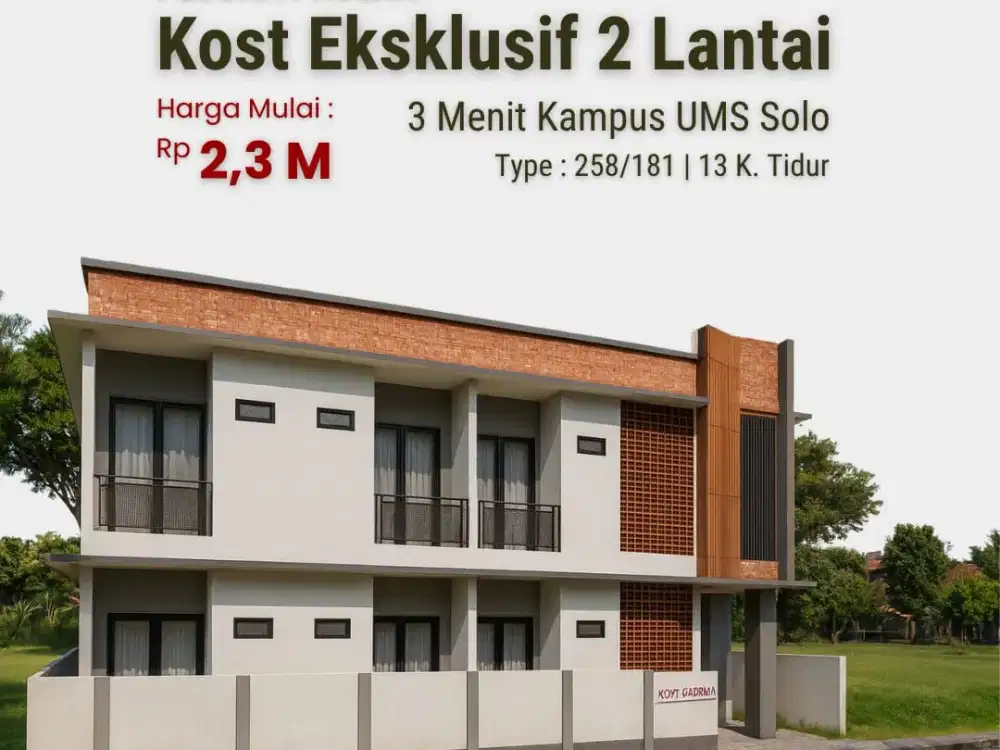 Kost Barat Edutorium UMS Full Furnish