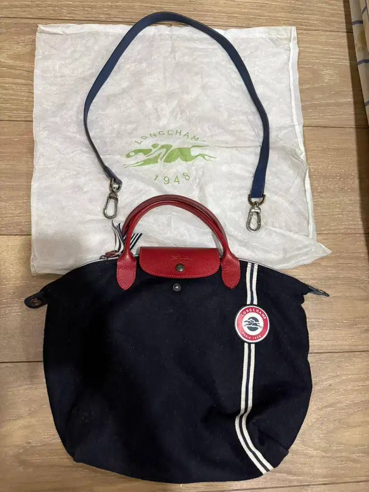 Preloved Tas Longchamp Le Pliage Cocarde Original