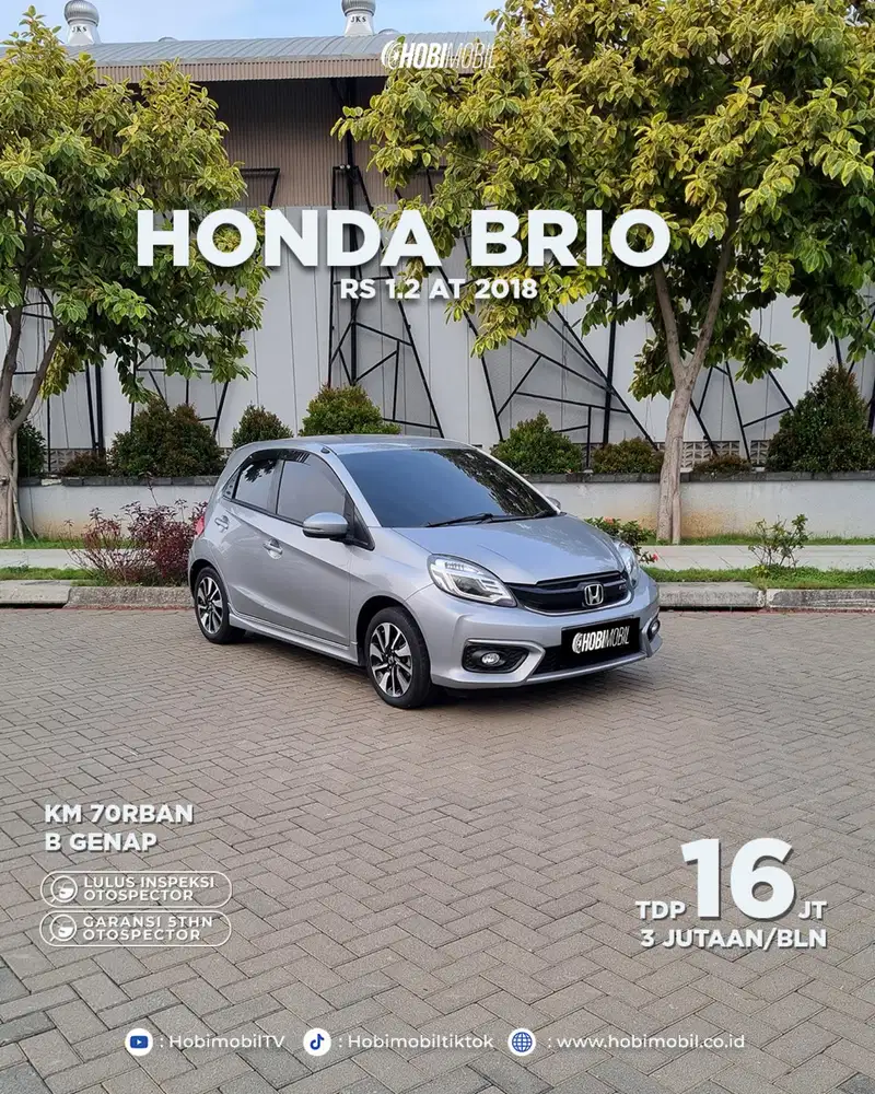 Garansi mesin transmisi 5th Honda Brio RS at 2018
