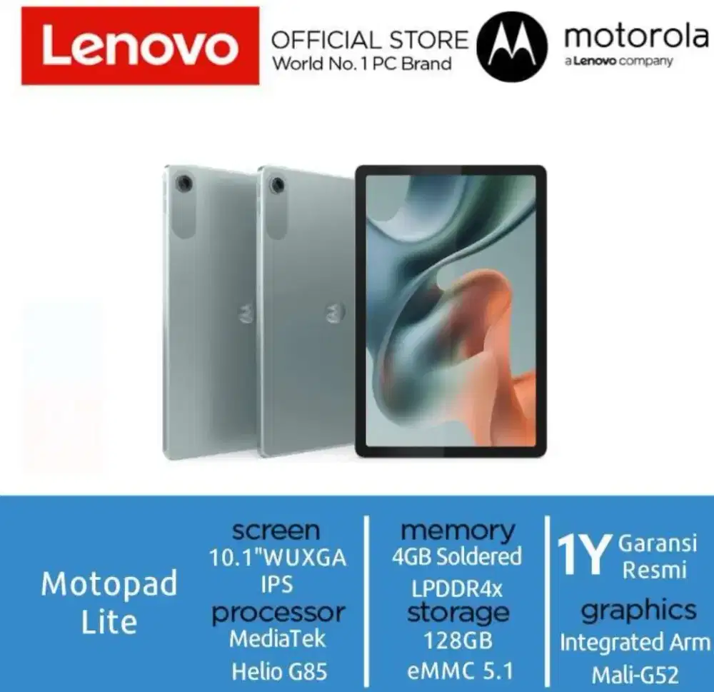 Tablet motorola motopad 60 lite 4GB / 128GB