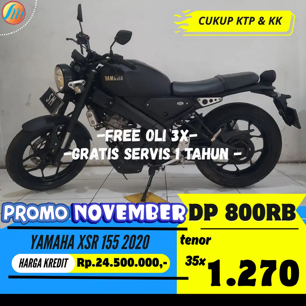 DP PROMO 800RIBU YAMAHA XSR 155 2020 ANGSURAN SANGAT TERJANGKAU