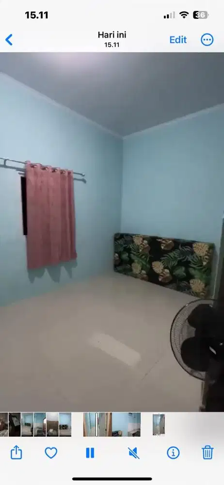 Kost Bebas Banjir ada parkir mobil & motor