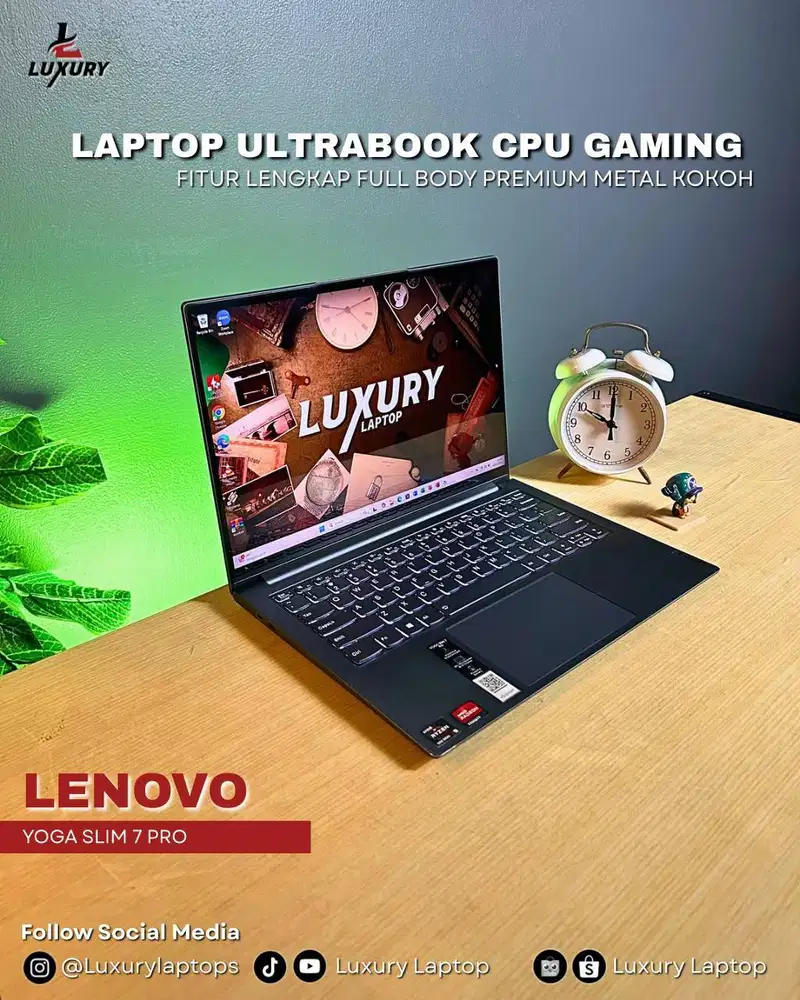 LAPTOP LENOVO YOGA SLIM 7 PRO RYZEN 9 5900HX RAM SSD JUAL MURAH BU