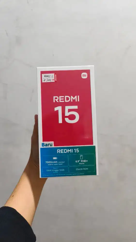 PROMO SPESIAL REDMI 15 RAM 8/256 GB NEW SEGEL