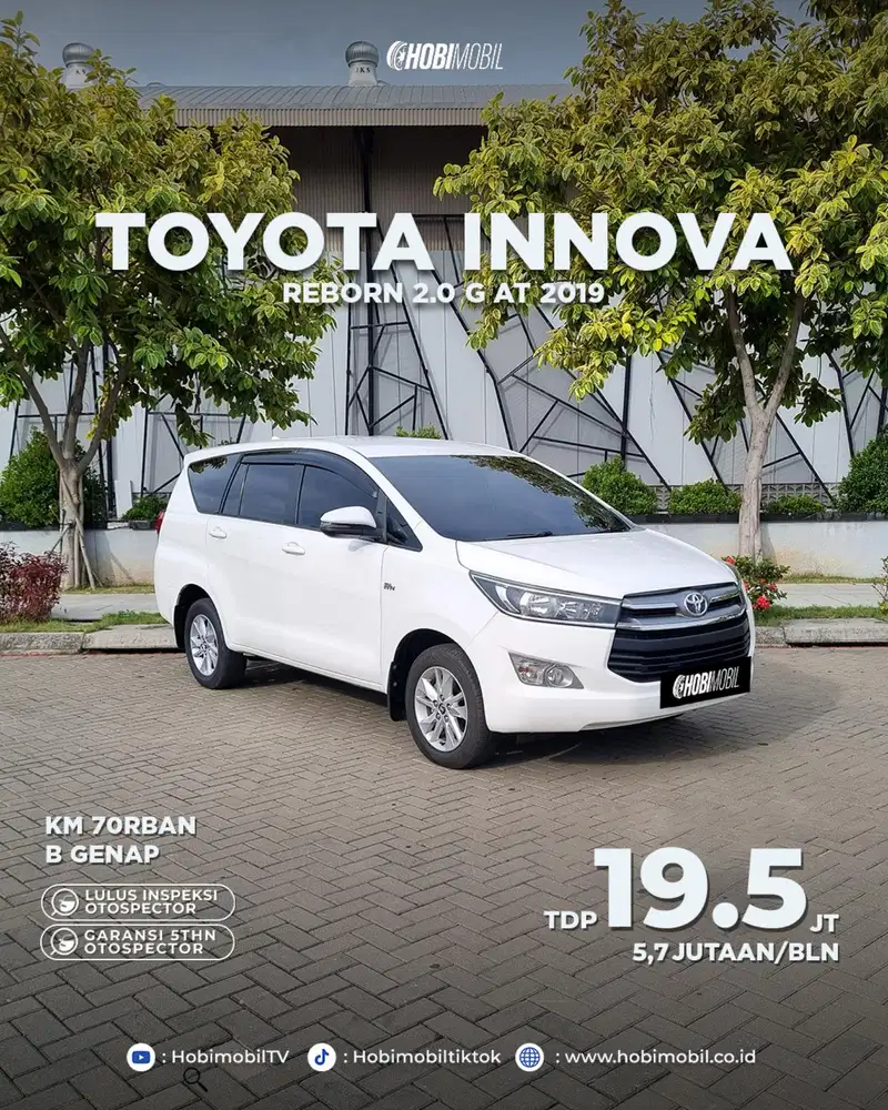 Garansi mesin 5th kijang Innova G 2.0 at 2019