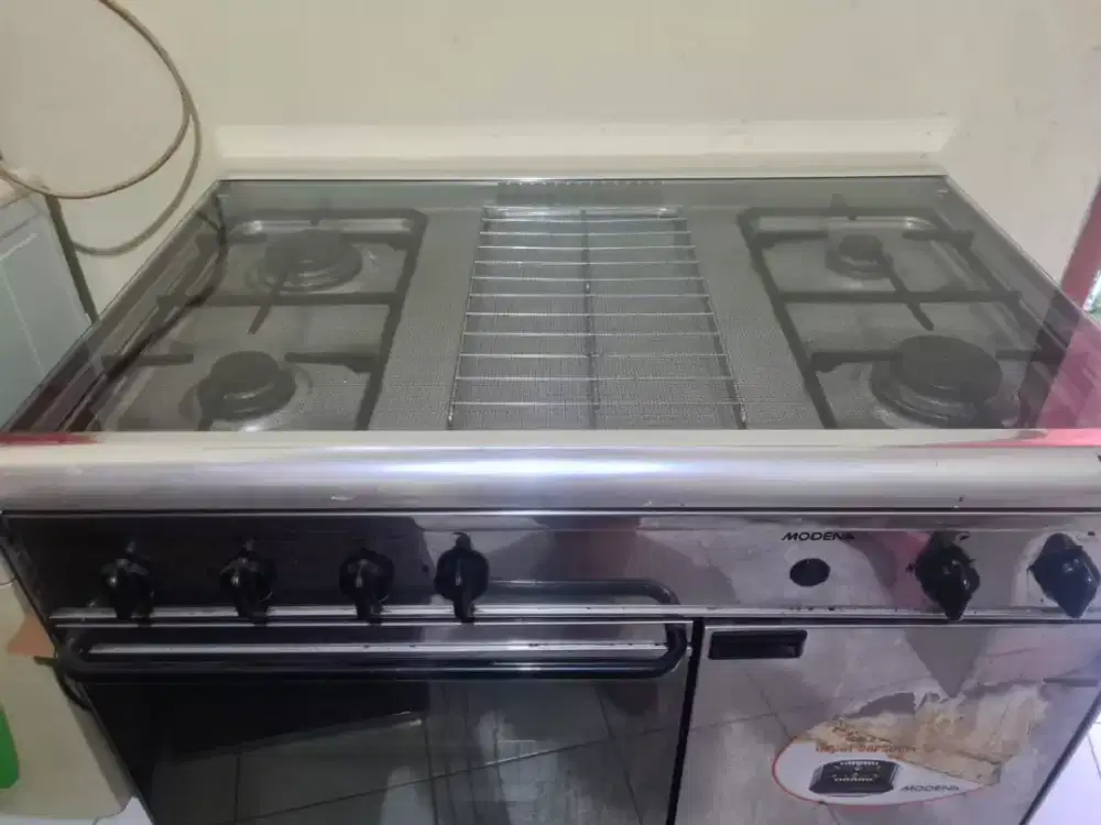 Kompor gas Modena 5 tungku keluaran pertaman stenlees ori