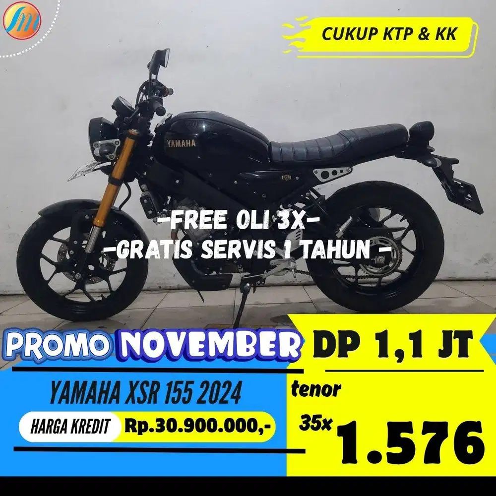 DP 1,1 JUTA YAMAHA XSR 155 TAHUN 2024 SEKEN BERGARANSI GRESS PAJAK ON