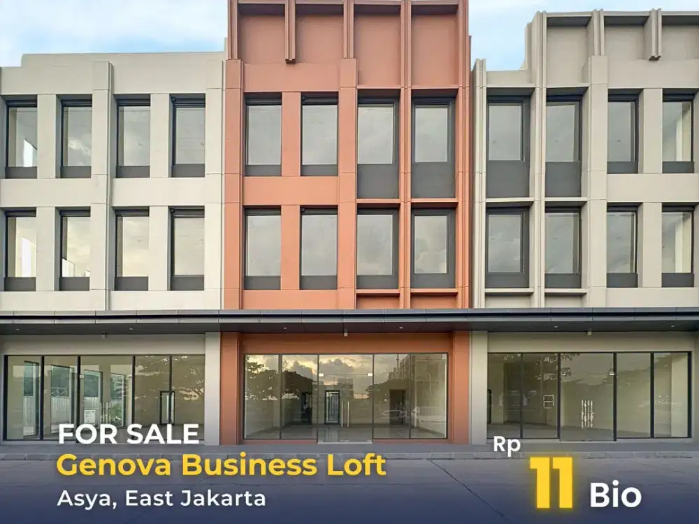 Ruko Premium Genova 3lt 8x20 Asya JGC Jakarta Garden City