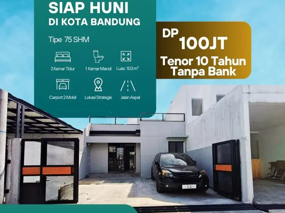 Rumah Minimalis Type 75/103 Siap Huni Dalam Komplek Baturaden Bandung