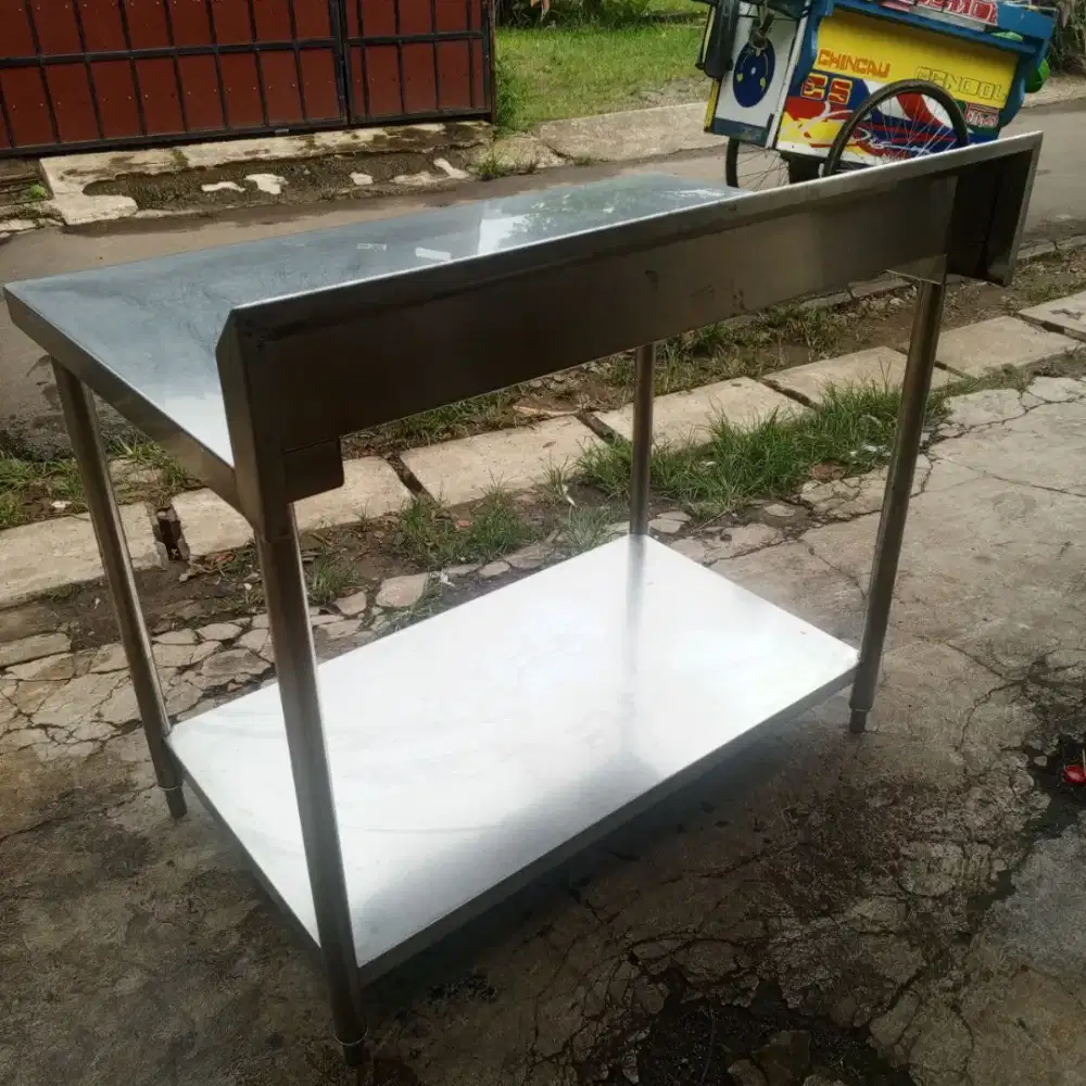 Stainless meja 2 susun