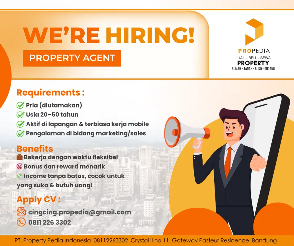 We're Hiring Property Agen