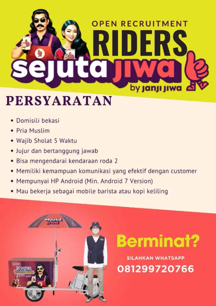 Rider kopi sejuta jiwa