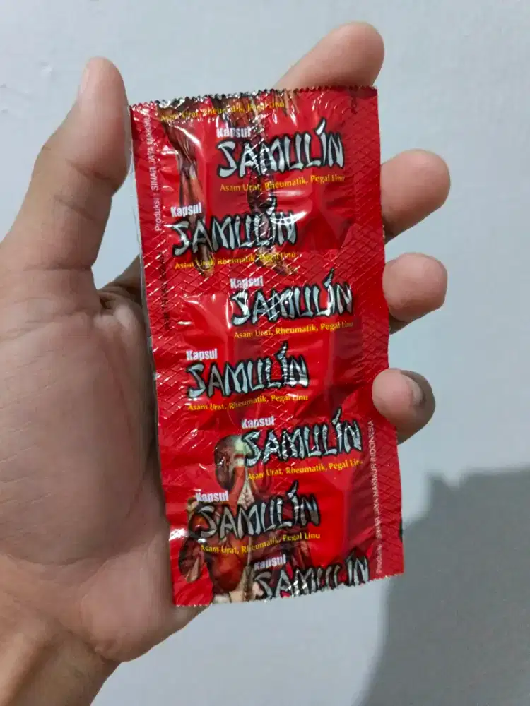 Obat Asam Urat, Reumatik, Penyegar Badan. Samulin Original. 1 strip