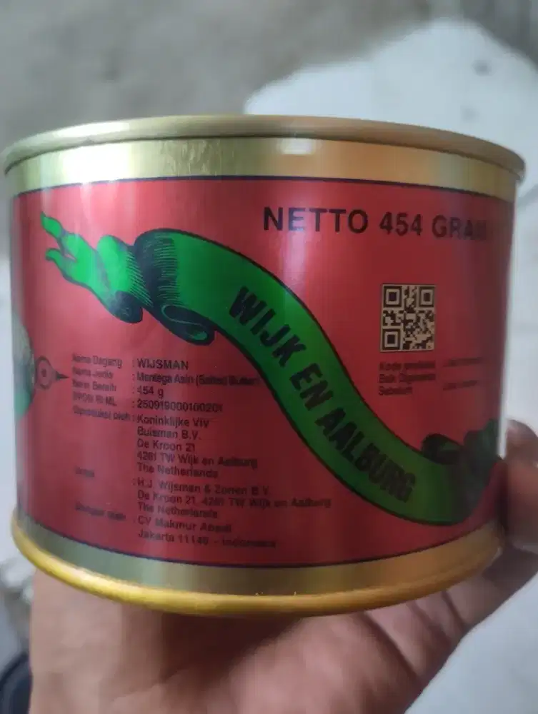 Butter Wijsman 454 gram Original