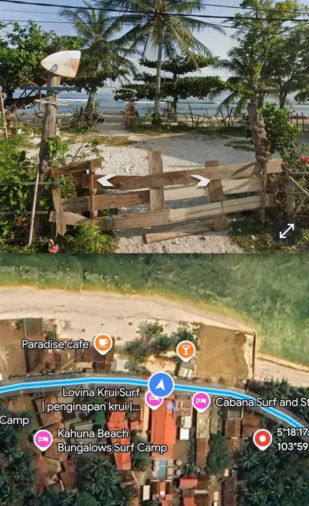 DIJUAL TANAH PINGGIR PANTAI TANJUNG SETIA, UJUNG BOCUR, KRUI