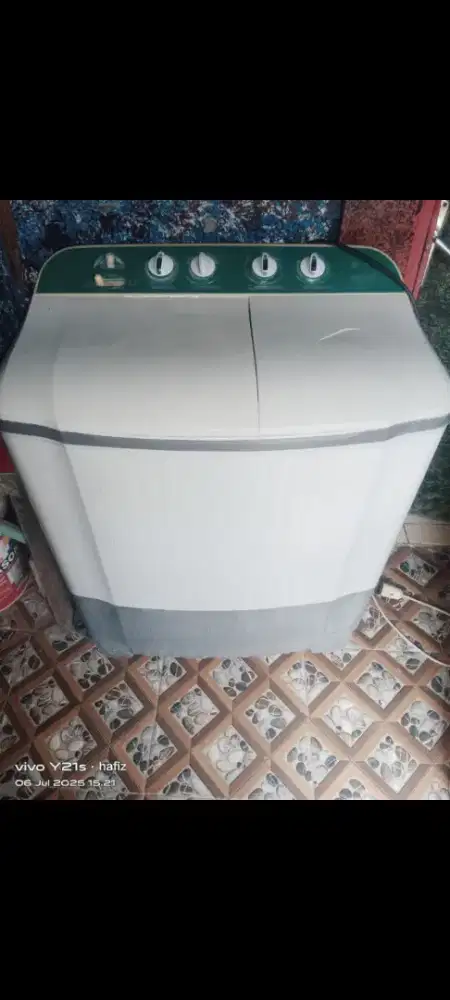 Mesin cuci 2 tabung merk LG normal 100% siap pakai aja