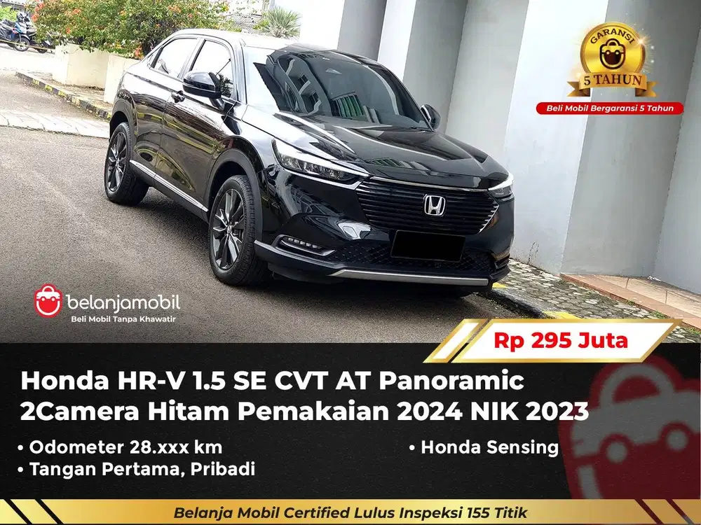 [ GARANSI 5TH ] Honda HRV HR-V HR V 1.5 SE Sensing Panoramic 2023/2024