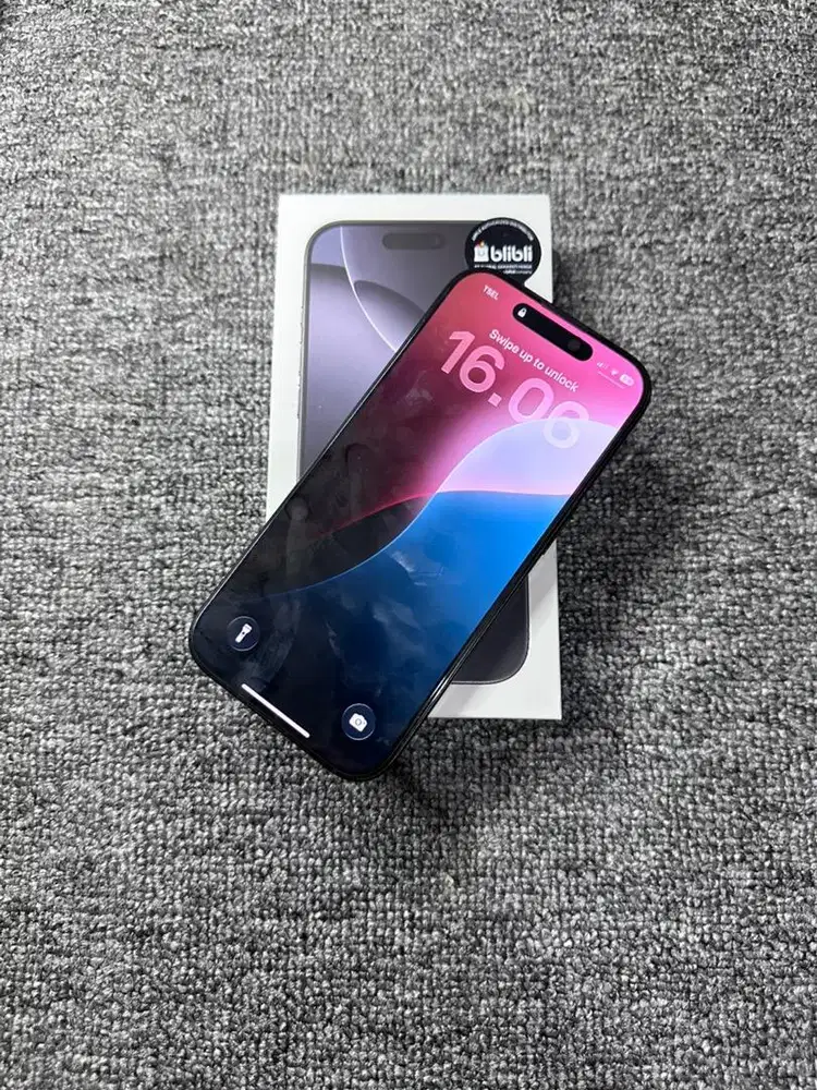 Iphone 16 pro 128 black ex blibli garansi juni 2026