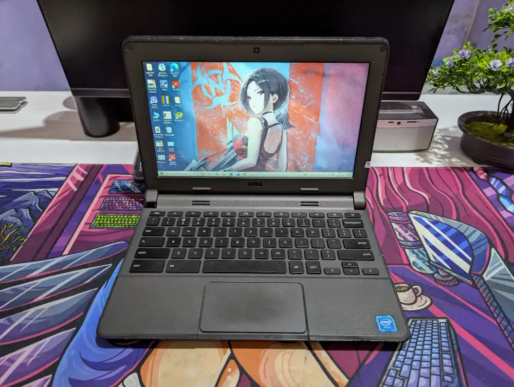 Laptop Dell ChromeBook OS Windows 10 Intel Celeron Ram 4GB SSD 128GB