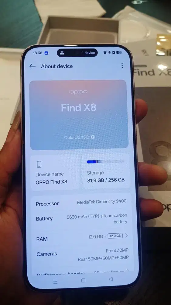 Oppo find x8 12/256