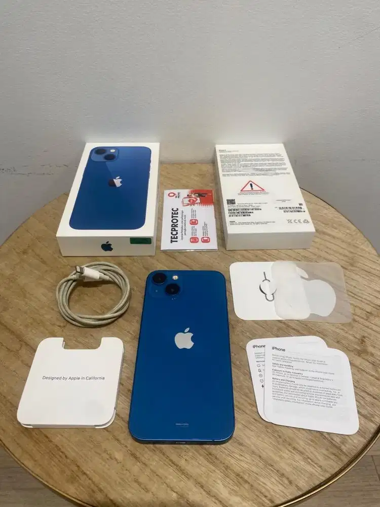 Second iBox iPhone 13 128GB Blue Fullset Anti Blokir