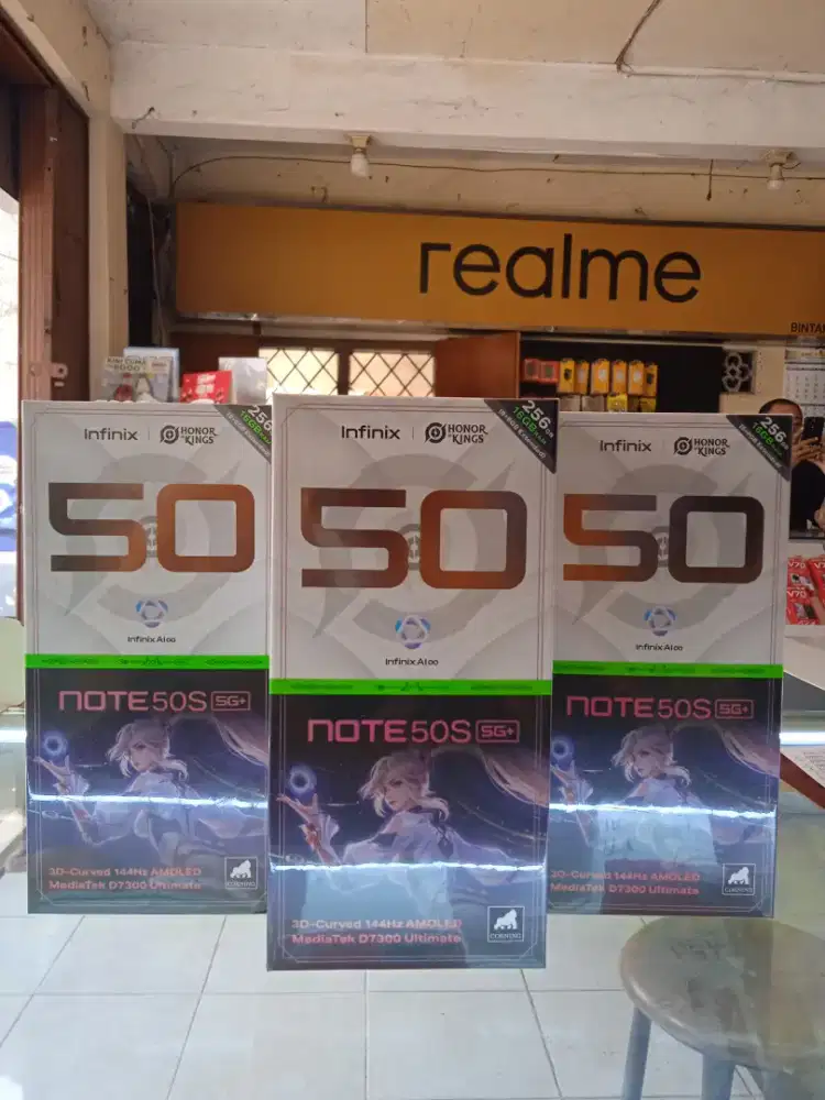 Redy infinix note 50s 5G 8/256 NEW Garansi resmi 1thn