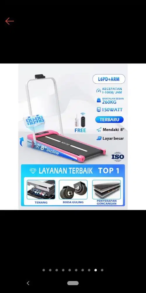 treatmil myII warna pink