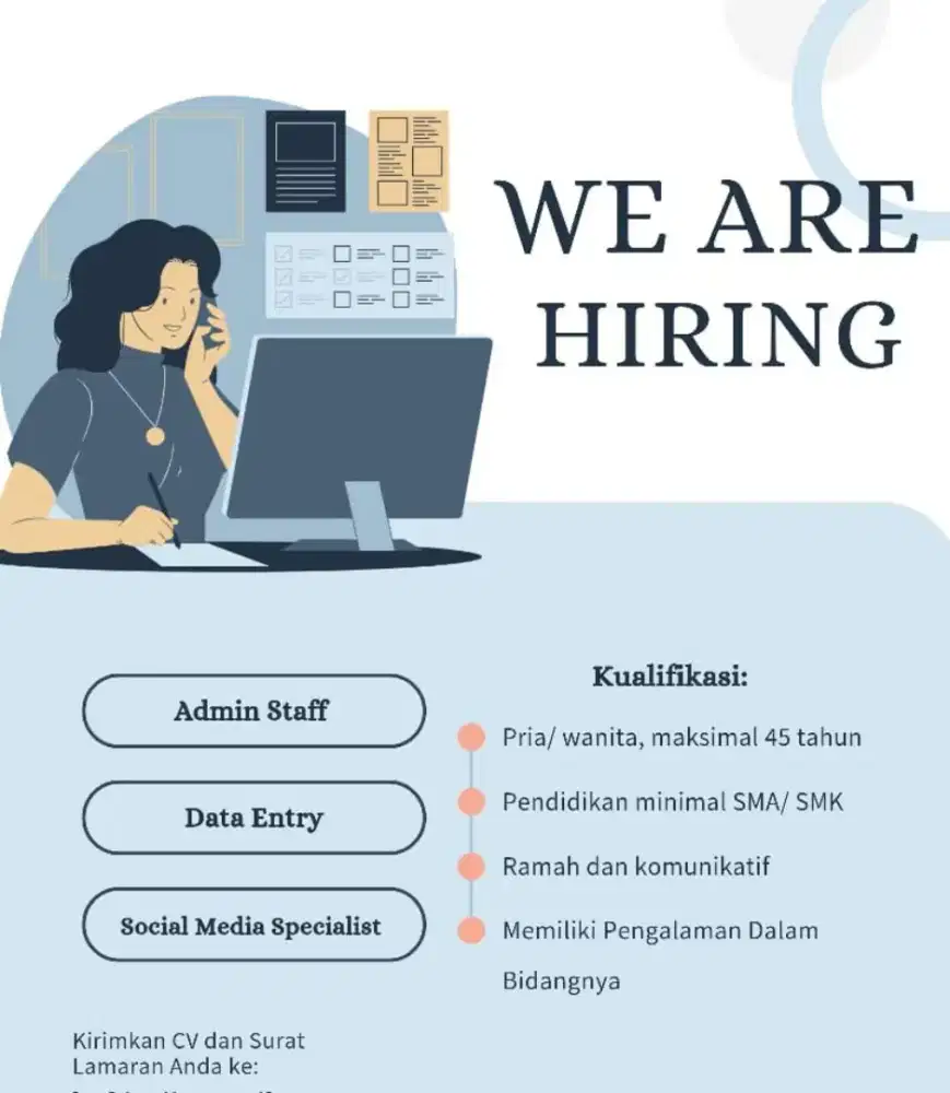 Dibutuhkan karyawan baru