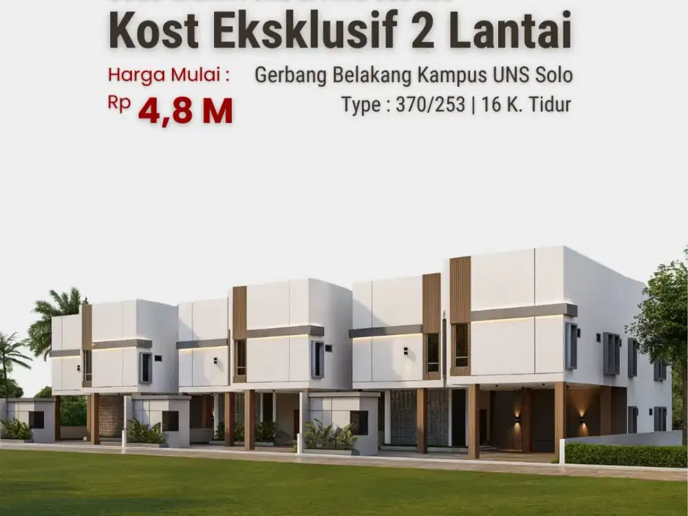 Kost Di Belakang UNS Pinggir Jalan Raya