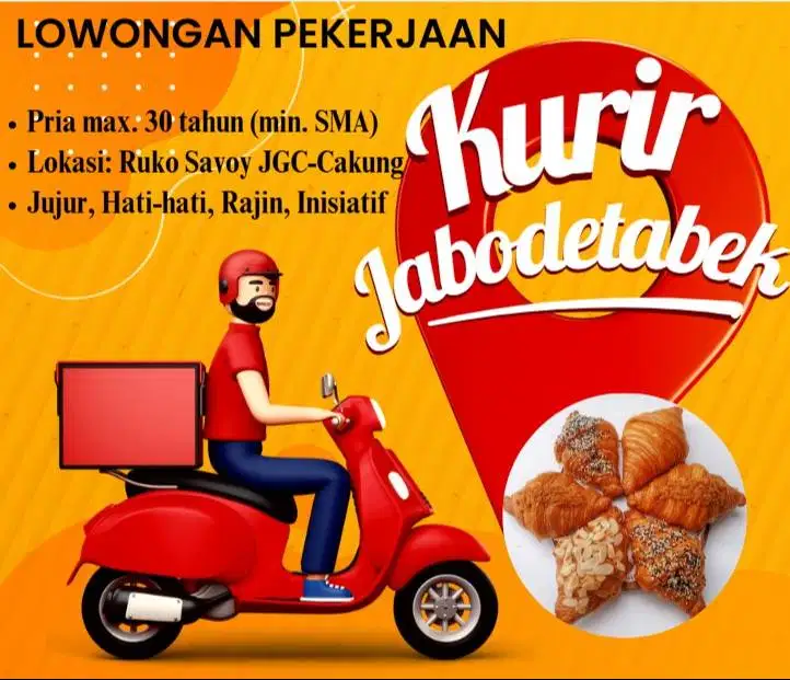 Staf Kurir Roti & Kue (Area Jabodetabek)