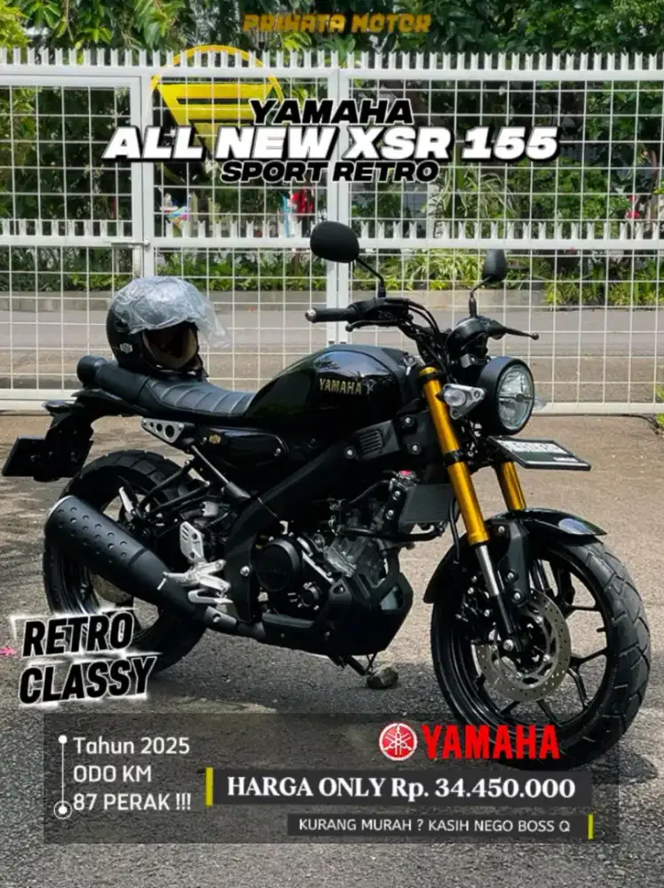 DP 4,8 Jutaan YAMAHA ALL NEW XSR 155 2025