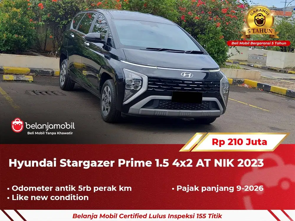 [ GARANSI 5TH ] Hyundai Stargazer Prime 1.5 4x2 AT 2023 2024