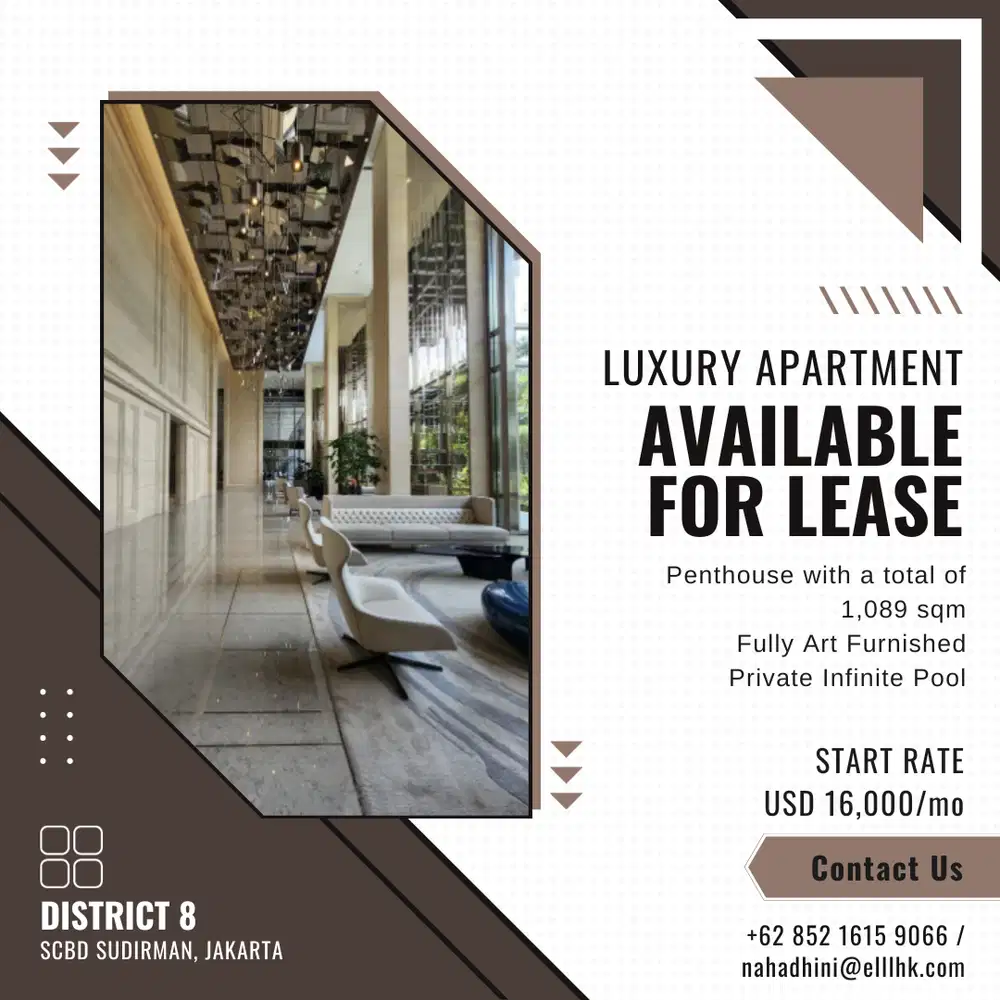 LUXURY APARTMENT FOR LEASE