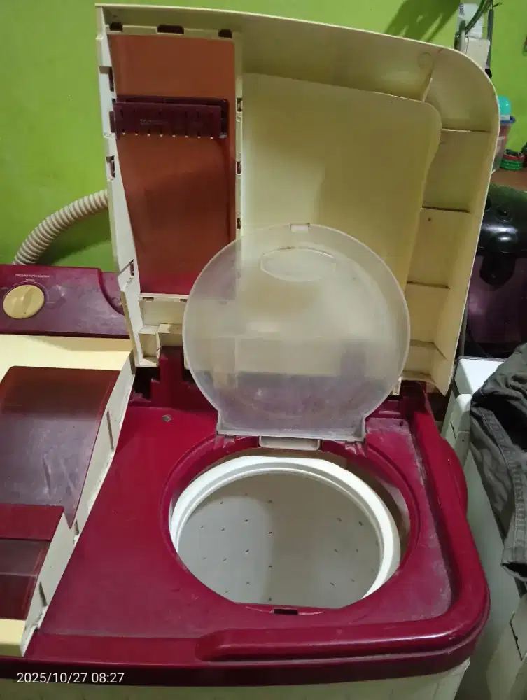 Jual mesin cuci 2 tabung merk Polytron