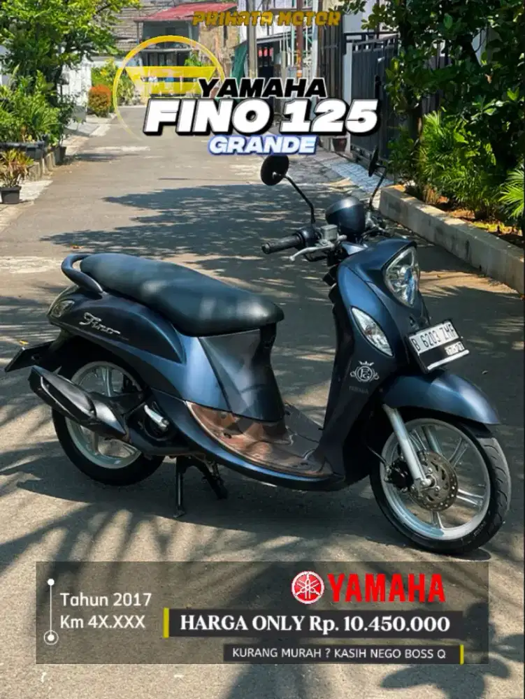 DP 1,6 Jutaan YAMAHA FINO 125 GRANDE BLUE CORE 2017